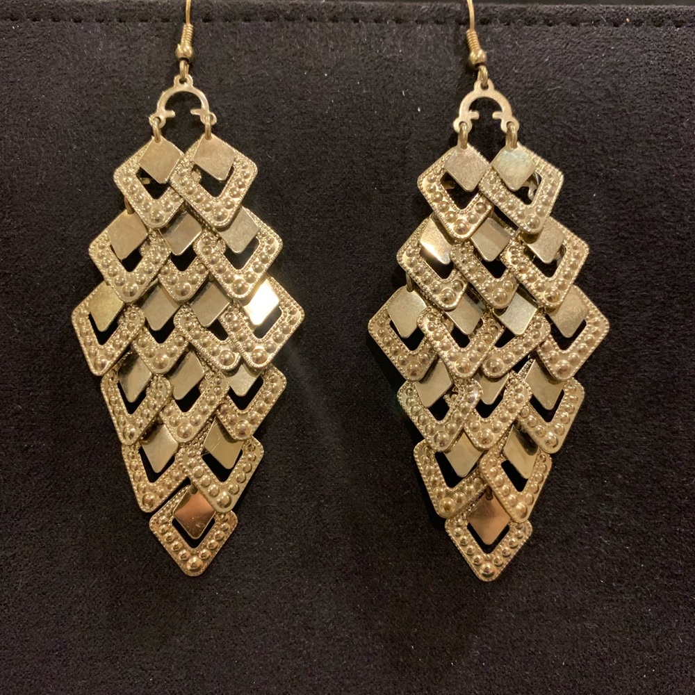 Gold chandelier earrings - Must be bundled